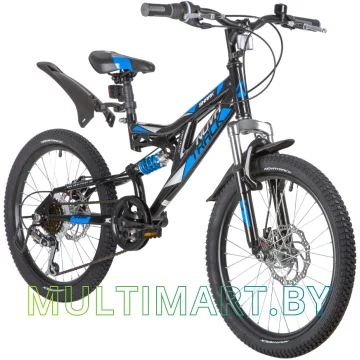 Детский велосипед Novatrack Shark 20SS6D.SHARK.BK20 (черный, 2020) картинка 2